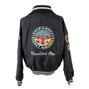 Rock N Roll Capital Street Machines Coat Cleveland Hot Rods Sz XL Vintage 1990s